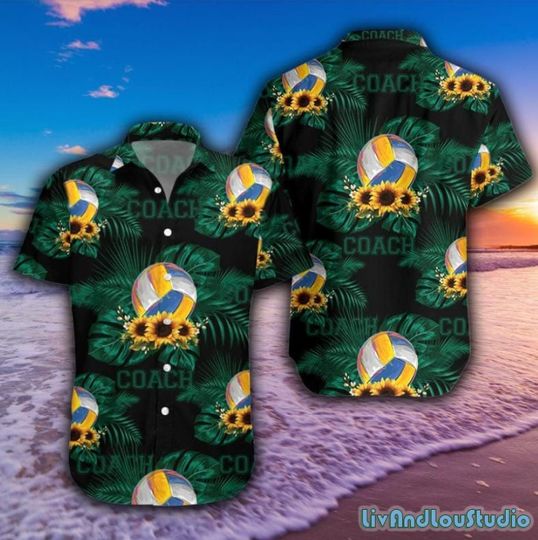 Volleyball Coach Hawaiian Shirt