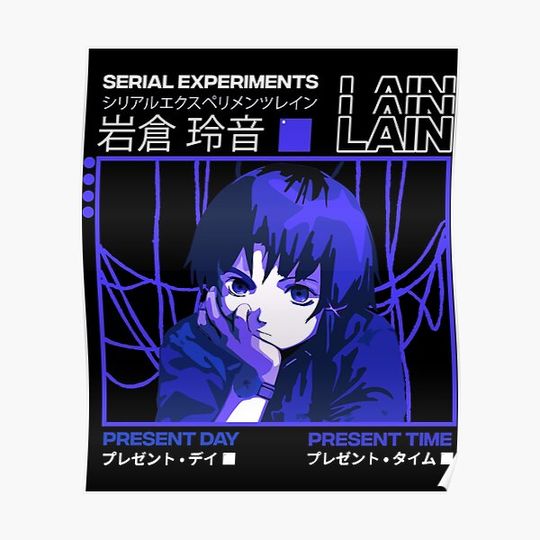 Discover Serial Experiments Lain Premium Matte Vertical Poster
