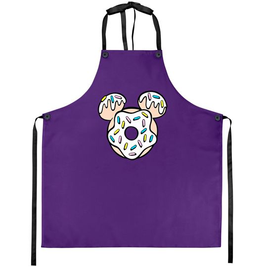 Mickey Donut Head, Disney Snacks, Disney Family Vacation Aprons