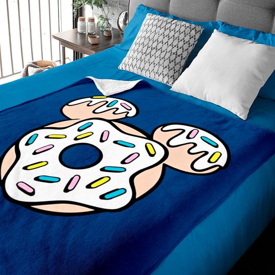Mickey Donut Head, Disney Snacks, Disney Family Vacation Baby Blankets
