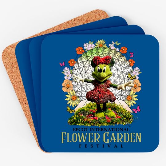 Disney Epcot International Flower and Garden Festival 2023 Coasters, Let The Magic Blossom Disney Coasters