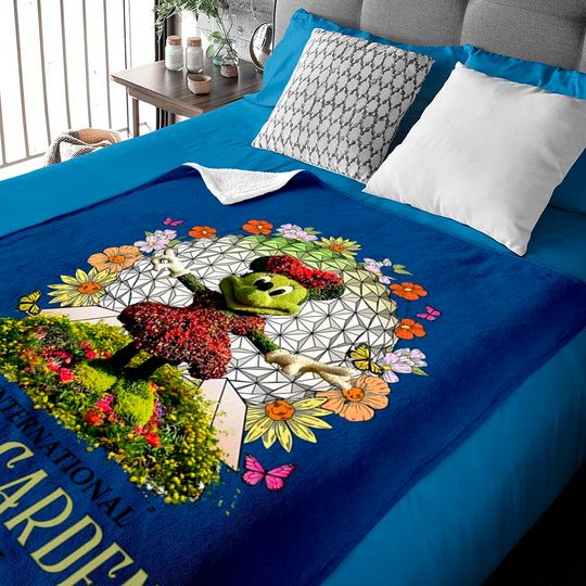 Disney Epcot International Flower and Garden Festival 2023 Baby Blankets, Let The Magic Blossom Disney Baby Blankets