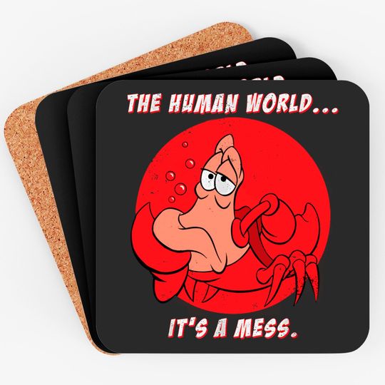 Disney The Little Mermaid Coasters, Sebastian Crab The Human World