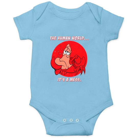Disney The Little Mermaid Onesies, Sebastian Crab The Human World