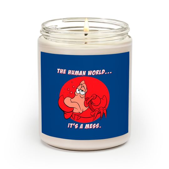 Disney The Little Mermaid Scented Candles, Sebastian Crab The Human World