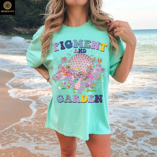 Disney Figment and Epcot Garden Shirt, Retro Dragon Magic Kingdom Shirt