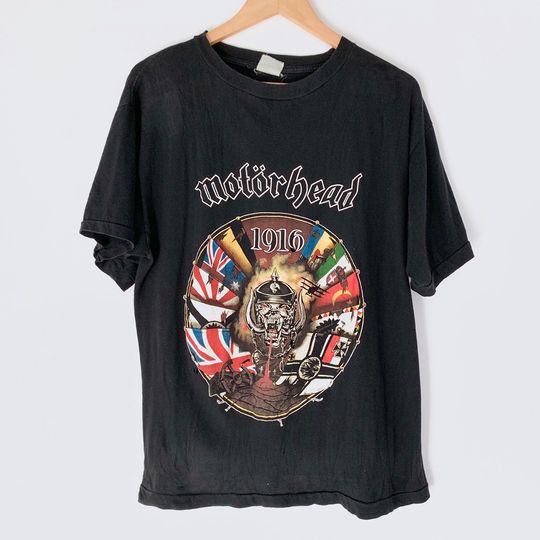 1991 Motorhead Europe Tour Vintage Band Rock Shirt 90s 1990s