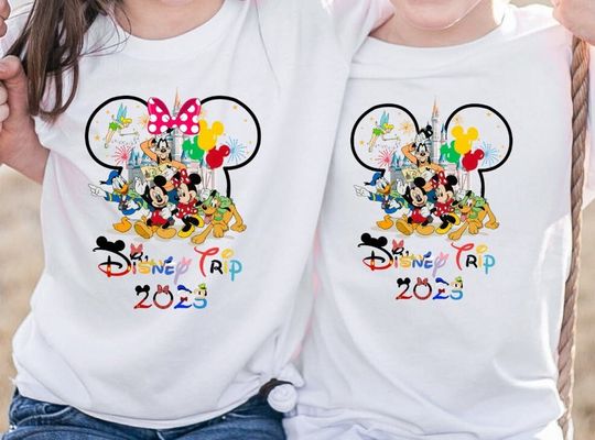 Minnie Mickey Matching Family, Adults Kids Disneyworld Trip Shirt, Disney Trip Tees, 2023 Disney Trip T-Shirt