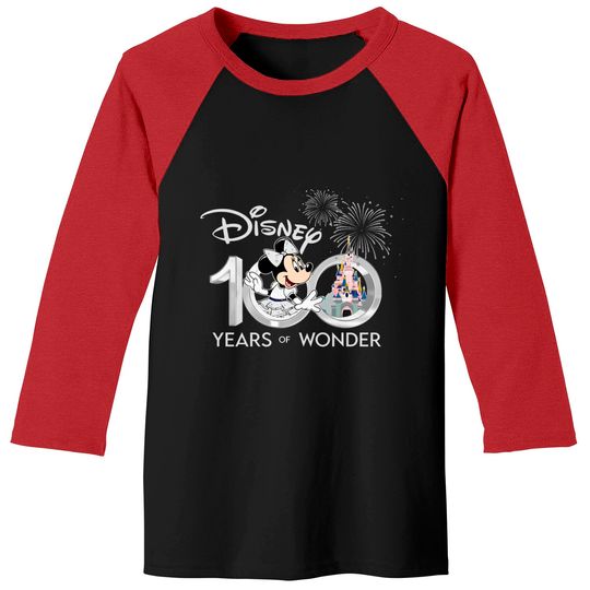 Minnie Mouse Baseball Tees, Disney 100 Years of Wonder Baseball Tees Baseball Tees, Disneyland 2023 Baseball Tees