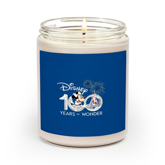 Minnie Mouse Scented Candles, Disney 100 Years of Wonder Scented Candles Scented Candles, Disneyland 2023 Scented Candles