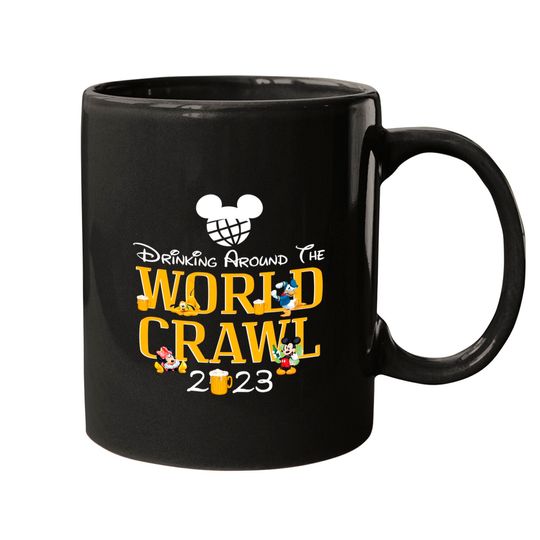 Drinking Around The World Crawl 2023 Mugs/Epcot Center Mugs/Drinking Around The World/Disney Trip Mugs/Mickey Drinking Disney O-07022323
