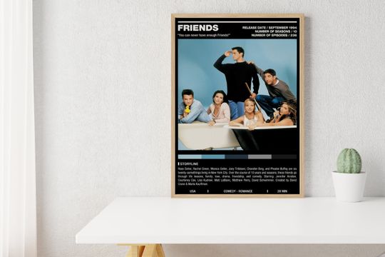 Friends Midcentury Movies Poster