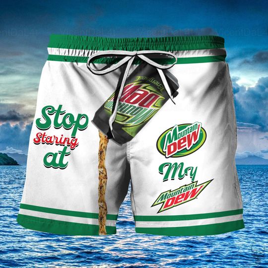 Mountain Dew Man Shorts, Shorts For Men, Mountain Dew Swim Shorts