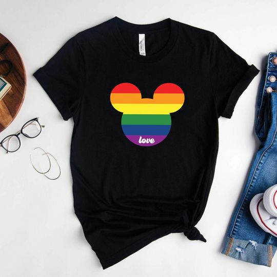 Rainbow Mickey Disney Shirt, Gay Pride Love Shirt, LGBTQ Shirt,Trans T Shirt