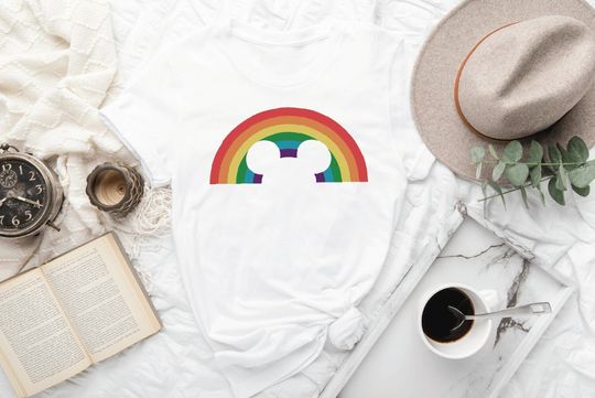 Disney LGBT Couples Matching Shirt, Mickey Rainbow Head Shirt, Gay Pride, Mickey Love LGBTQ Shirt