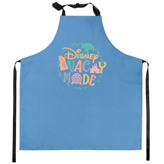 Disney Vacay Mode Kitchen Aprons, Disney Epcot Kitchen Aprons, Disney Castle Kitchen Aprons