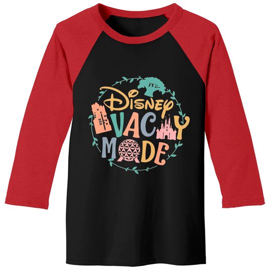Disney Vacay Mode Baseball Tees, Disney Epcot Baseball Tees, Disney Castle Baseball Tees