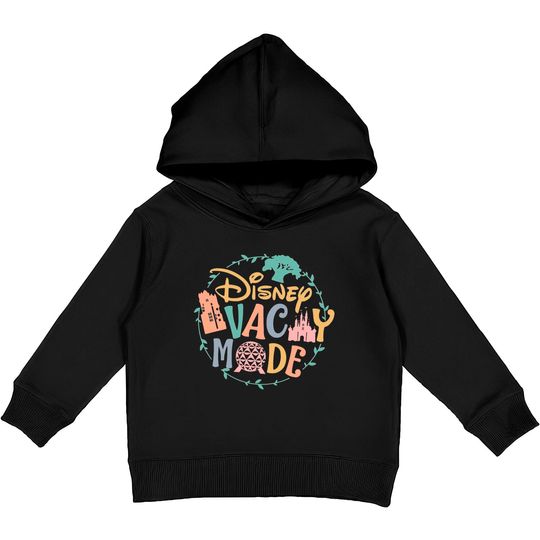 Disney Vacay Mode Kids Pullover Hoodies, Disney Epcot Kids Pullover Hoodies, Disney Castle Kids Pullover Hoodies