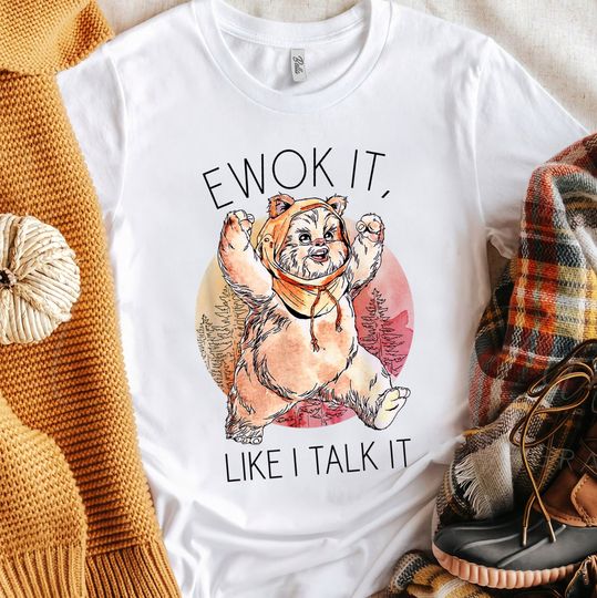 Retro Star Wars Ewok It T-Shirt, Disney Disneyland Vacation Gift