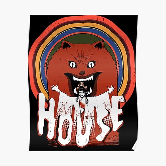 Hausu (House) 1977 Premium Matte Vertical Poster