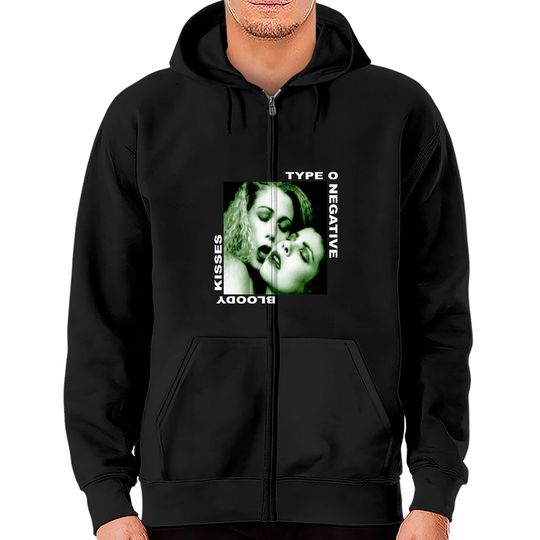 Type O Negative Bloody Kisses Band Zip Hoodies, Type O Negative Zip Hoodies