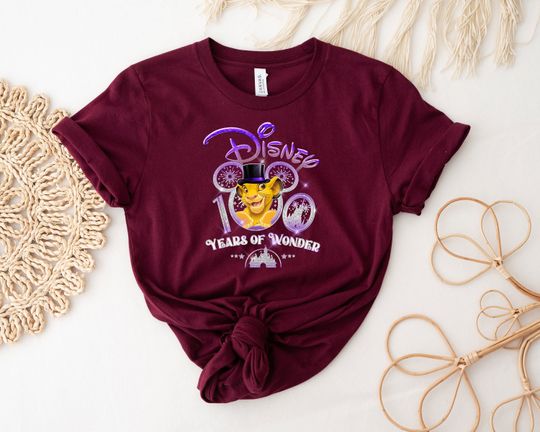 Cute Simba T-shirt For Disney Loving Girls Disney Family Vacation T-shirts