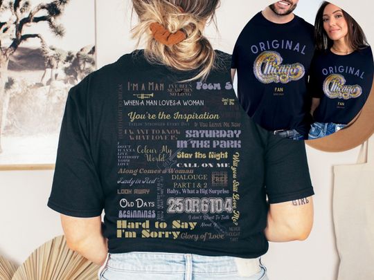 Discover Chicago Fan Concert Tracklist Shirt | Chicago Band Shirt | Chicago Concert Shirt