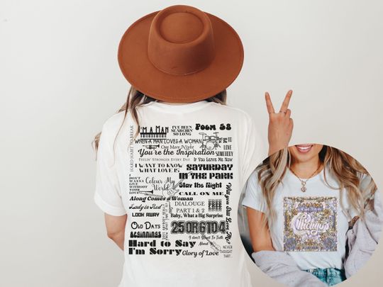 Discover Chicago Album Cover Concert Tracklist Shirt | Chicago Band Shirt | Chicago Concert Shirt