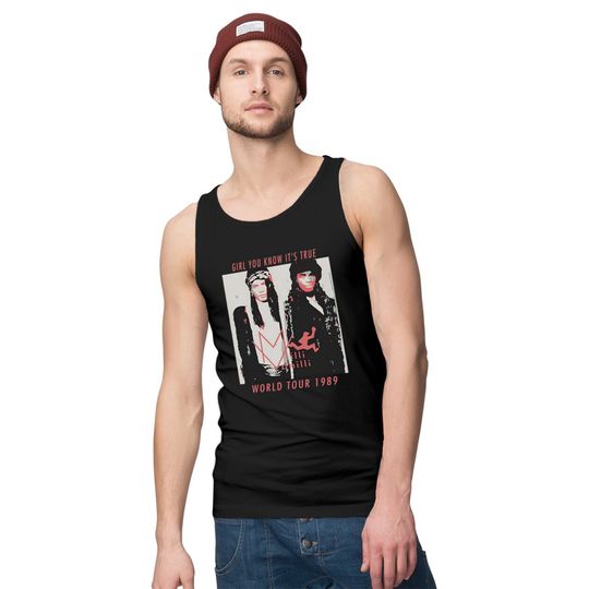 Milli Vanilli World Tour 1989 Tank Tops