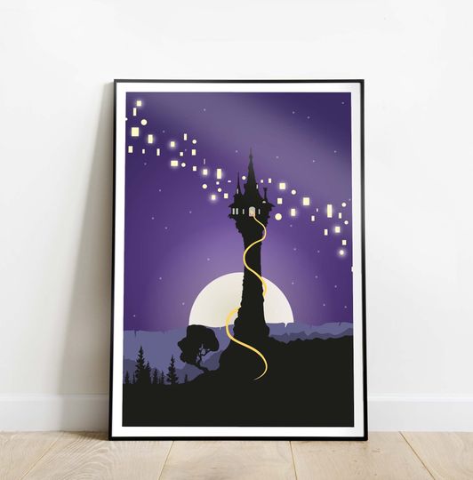 Tangled Rapunzel art | Disney princess Poster