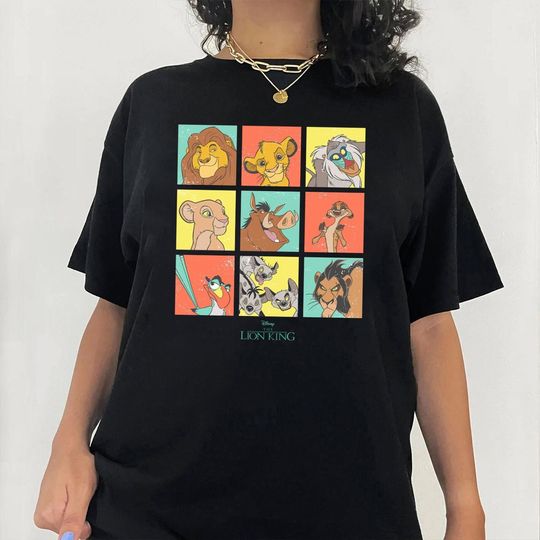 Disney Lion King Simba And Friends Shirt, Disney The Lion King Shirt