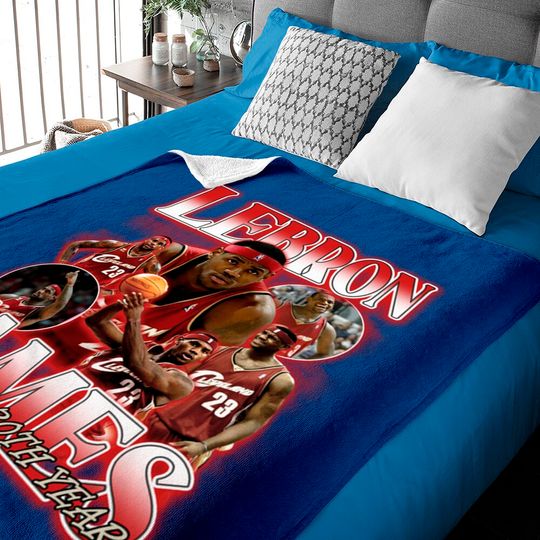 Vintage Wash King Lebron Baby Blankets, Vintage Oversized Acid Wash Basketball Player Graphic Baby Blankets