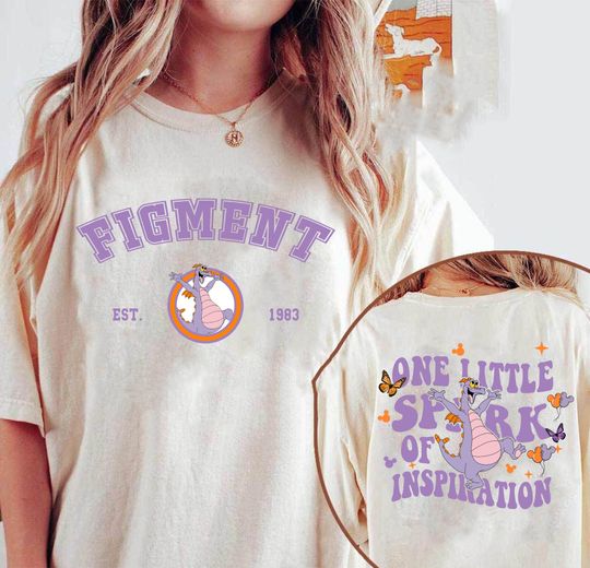 Disney Figment Shirt, Vintage Figment Shirt