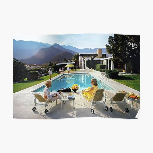 Discover Poolside Glamour poster Premium Matte Vertical Poster