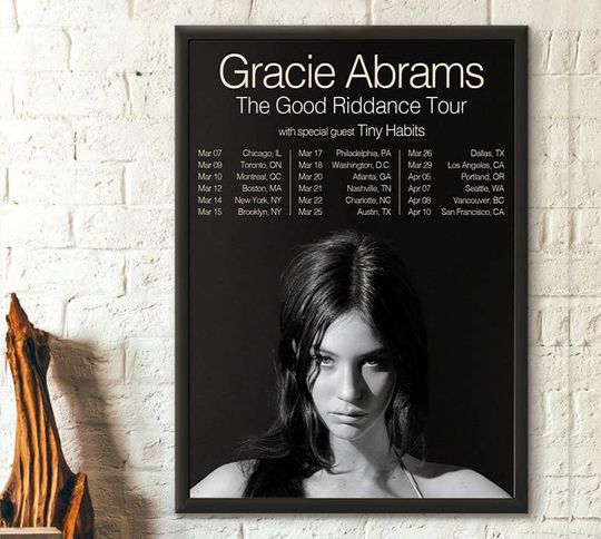 Gracie Abrams Tour 2023 Poster