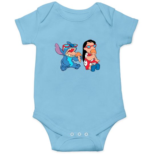 Disney Lilo and Stitch Ice Cream Onesies, Ohana Onesies, Disney Toodler Lilo and Stitch Onesies