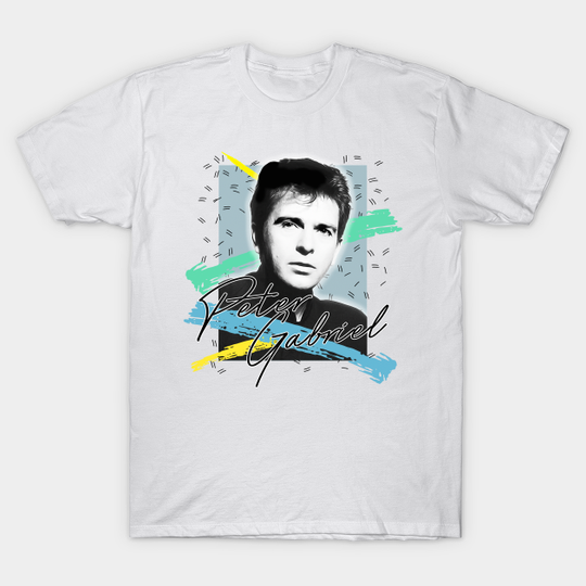 Peter Gabriel / 1980s Aesthetic Fan Art Design - Peter Gabriel - T-Shirt