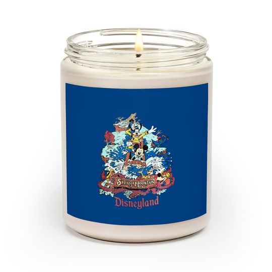 Retro Disneyland Splash Mountain Scented Candles, Mickey and Friends Scented Candles, Disney Trip Scented Candles