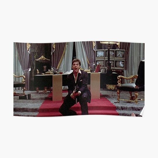 Scarface Little Friend Premium Matte Vertical Poster