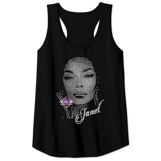Janet Jackson Inspired Tour Bling Tank Tops, Janet Jackson Tank Tops