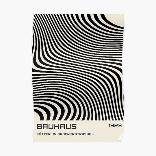 Discover Bauhaus 1923 Exhibition Poster Premium Matte Vertical Poster