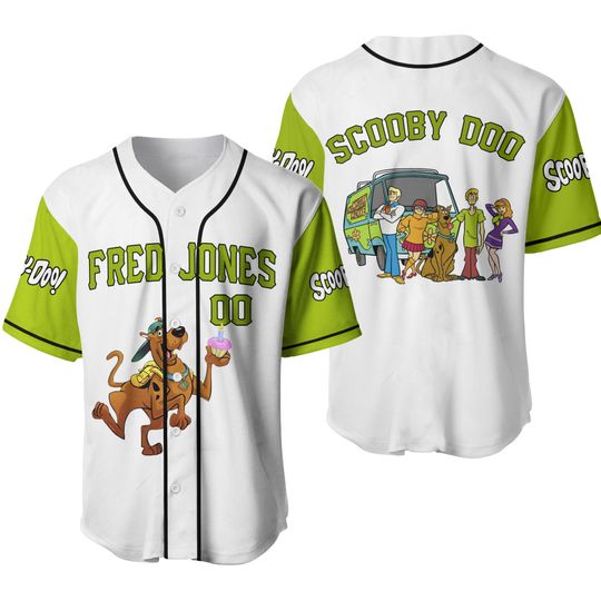 Scooby Doo Family Cartoon Baseball Jersey, Personalize Baseball Jersey