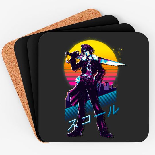 Final Fantasy VIII 8 - SQUALL Retrowave Coasters