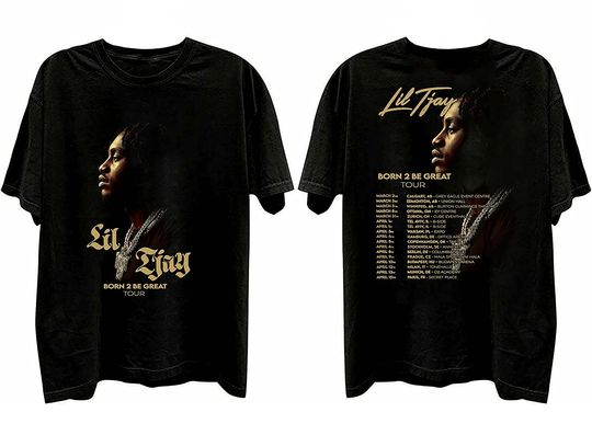 Lil Tjay Shirt Bon 2 Be Great Shirts Lil Tjay Tour 2023 Shirt Lil Tjay Double Sides T-shirt