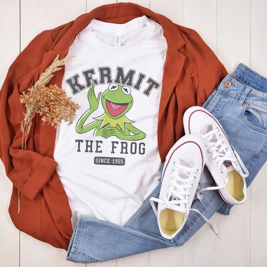 Disney The Muppets K the frog Since 1955 Collegiate T-Shirt