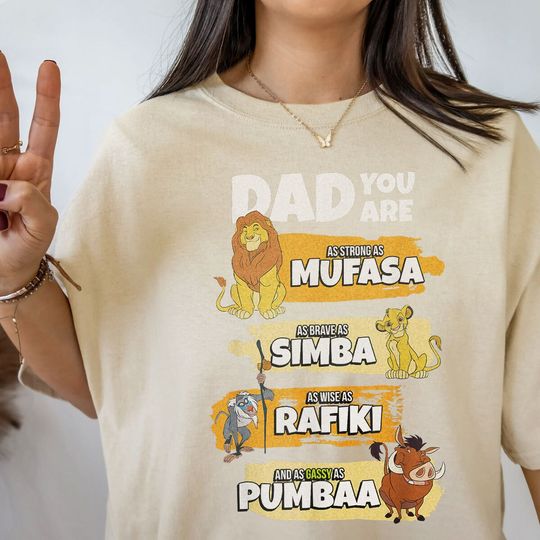 Disney The Lion King Dad You Are Word Stack T-Shirt