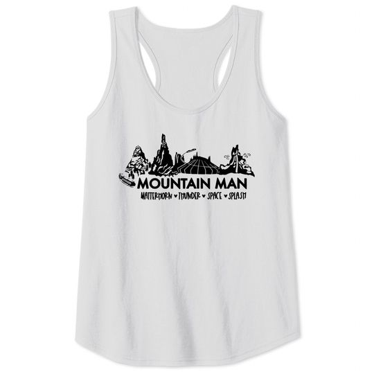Mountain Man Disney World Tank Tops, Disney World Tank Tops, Space Mountain Tank Tops, Splash Mountain Tank Tops