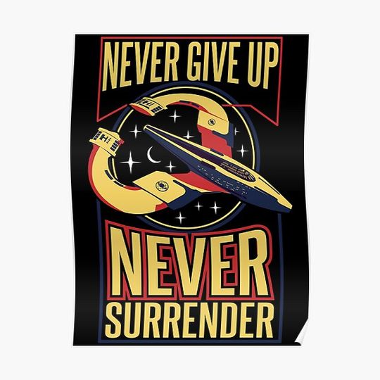 Discover NSEA Protector Never Give Up Never Surrender v2 Premium Matte Vertical Poster