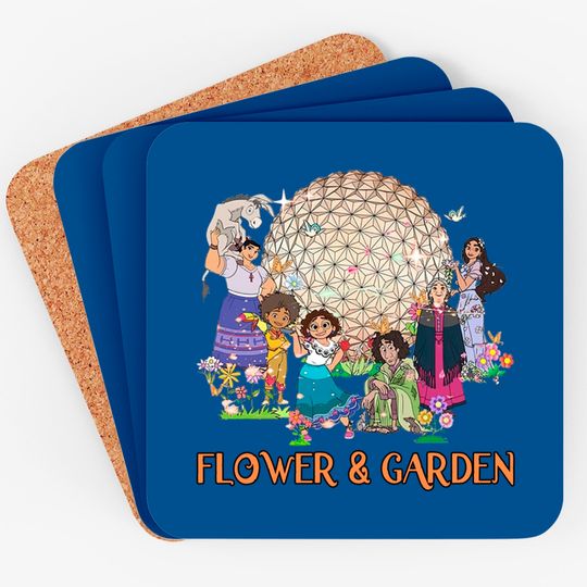 Disney Encanto Epcot Flower and Garden Let the Magic Blossom Coasters, Disney Coasters, Disney World Coasters, Magic Kingdom Coasters, Family Coasters