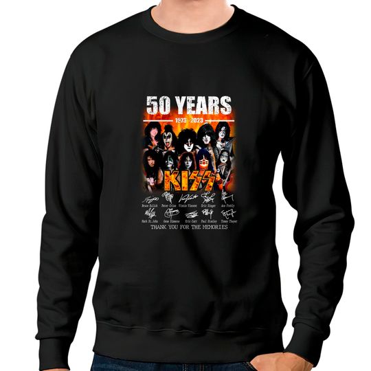 Kiss 50th Anniversary 1973-2023 Sweatshirts